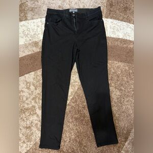 Wit & Wisdom Black Slim Straight Jeans Stretch Mid Rise